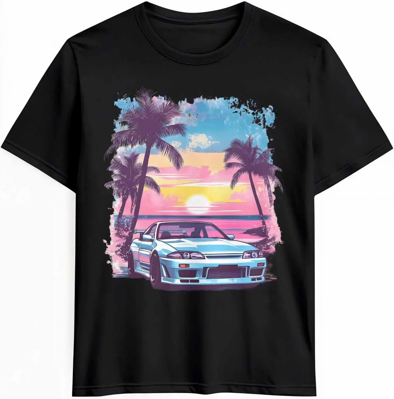 

Trees Graphic Tee Men's Breathable Cotton T-Shirt