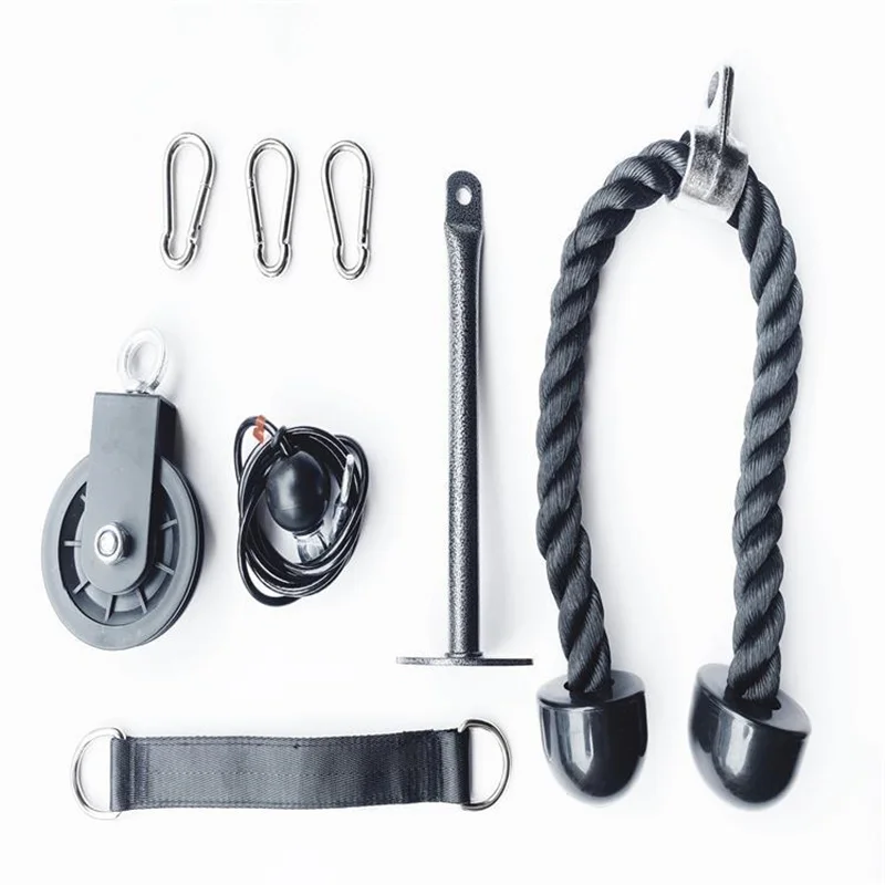 Household High Pull-down Pulley Rope Fitness System Triceps Fitness Equipment