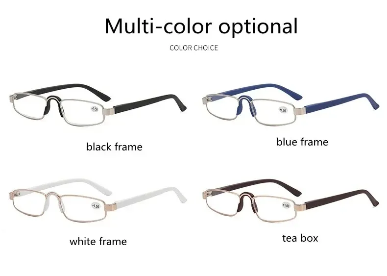 Neue Schmale Retro Quadratische Lesebrille Für Frauen Presbyopie Hyperopie Anti Blau Licht Lesen Brillen – Detail 10