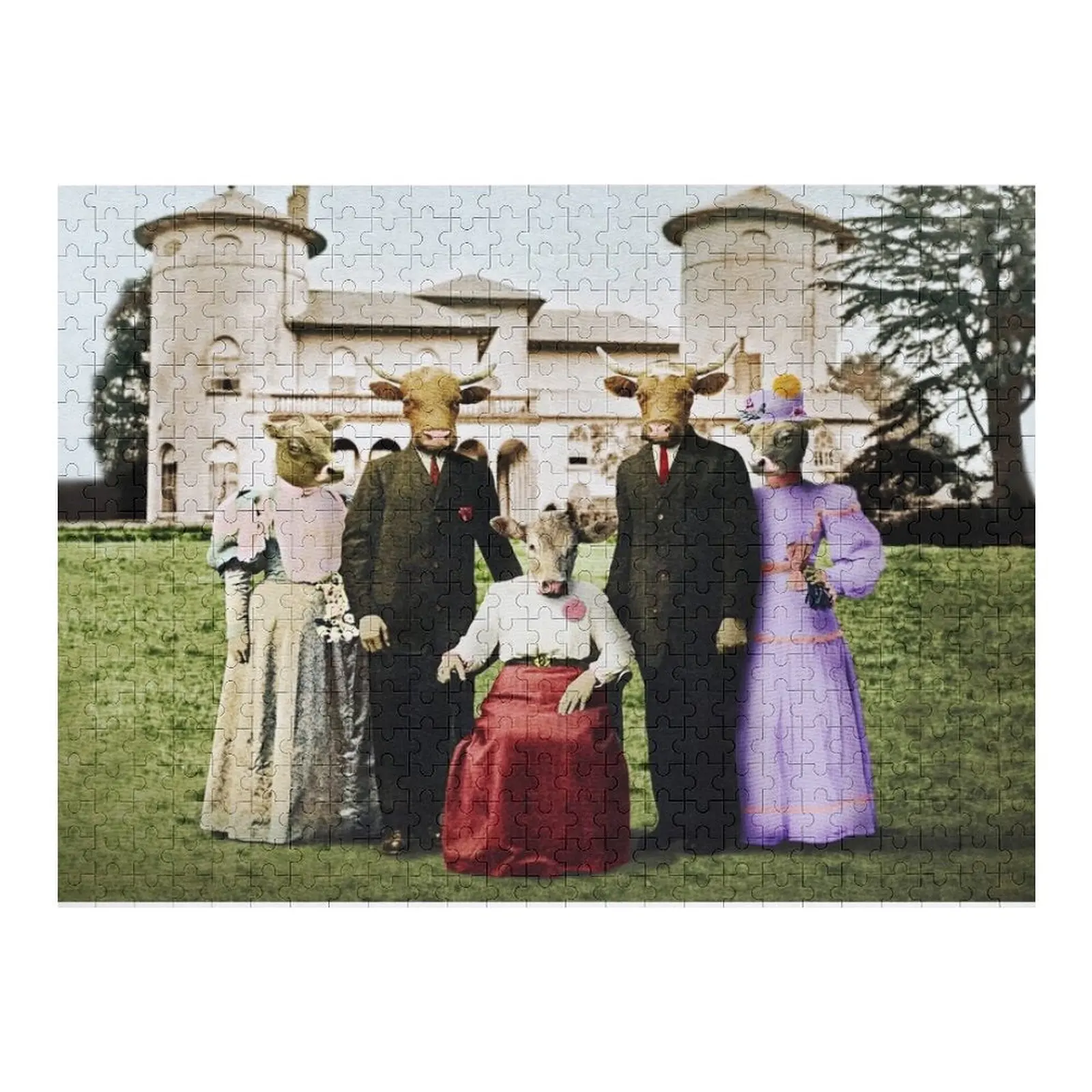 จิ๊กซอว์คาวทาวน์ แอบบีย์ ปรับแต่งชื่อได้ ของเล่นเด็ก จิ๊กซอว์สำหรับผู้ใหญ่