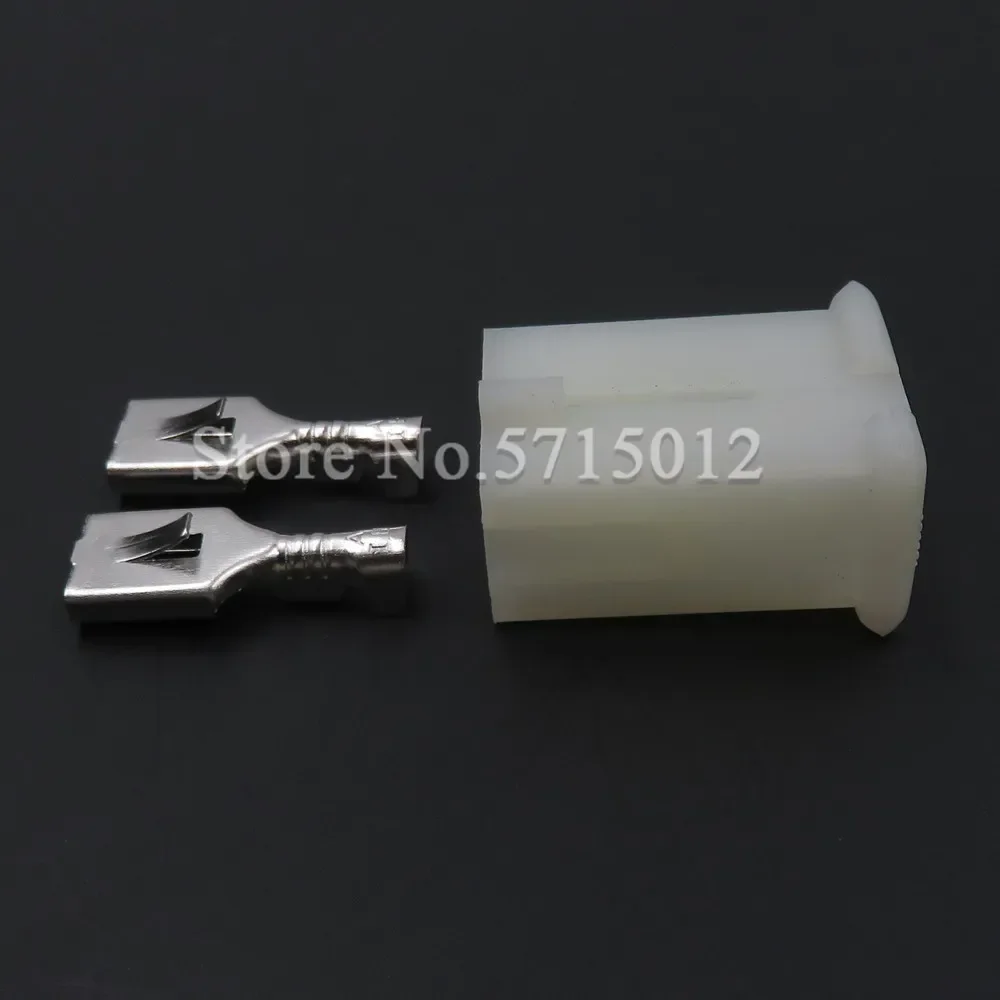 2 Hole Automotive Wire Harness Plug With Terminals Car Light Sockets Auto Connector