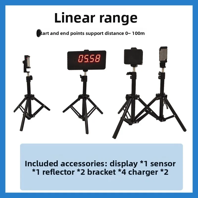 Sensor Electronic roller skating speed pile timing tool Running 100 meters multi-lap timing tool