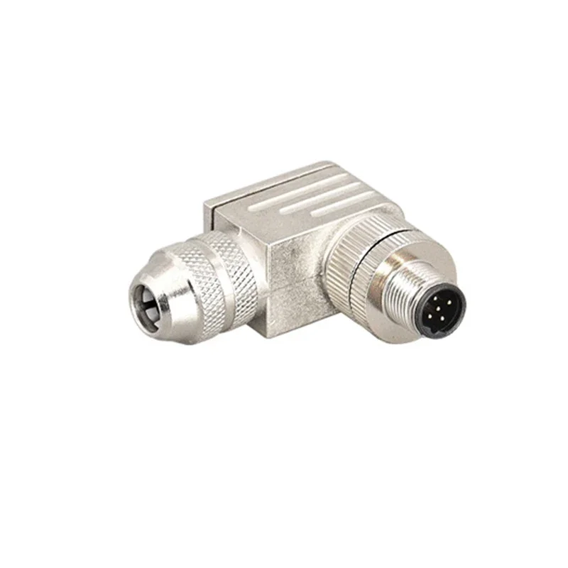 Imagem -03 - Conector de Ancoragem Blindado do Sensor Conjunto Metálico Masculino e Feminino Plugue de Aviação M12 4p p 6p Pinos Pcs 10 Pcs 20 Pcs