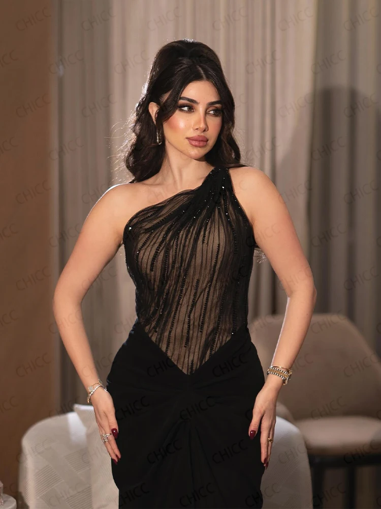 Elegante Abendkleider, eine Schulter, ärmellos, Meerjungfrau-Abschlussballkleid, hoher Schlitz, Gala-Hochzeitskleid, maßgeschneiderte Robes de Soirée