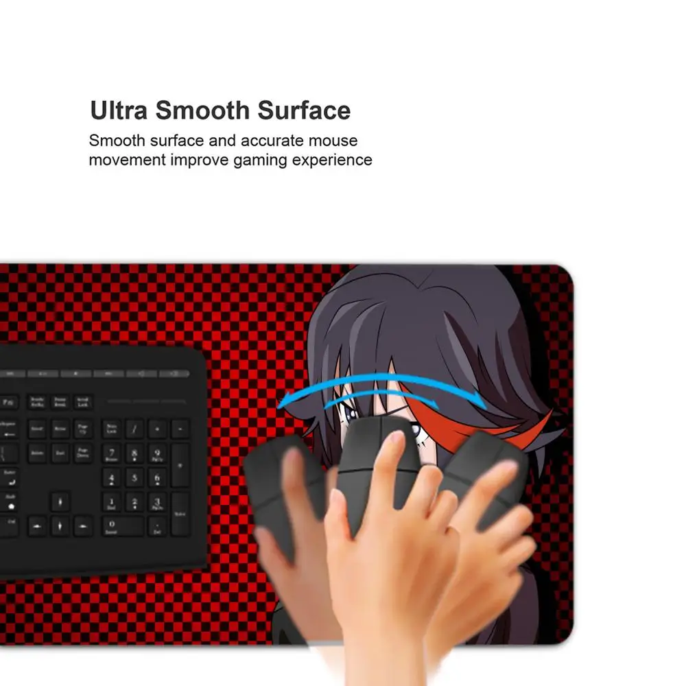 Alas Mouse Meja Anime Kill La Kill Alas Meja HD Matoi Ryuuko Lucu Alas Keyboard Gaming Diperpanjang Alas Mouse Gamer XXL Besar 90x40