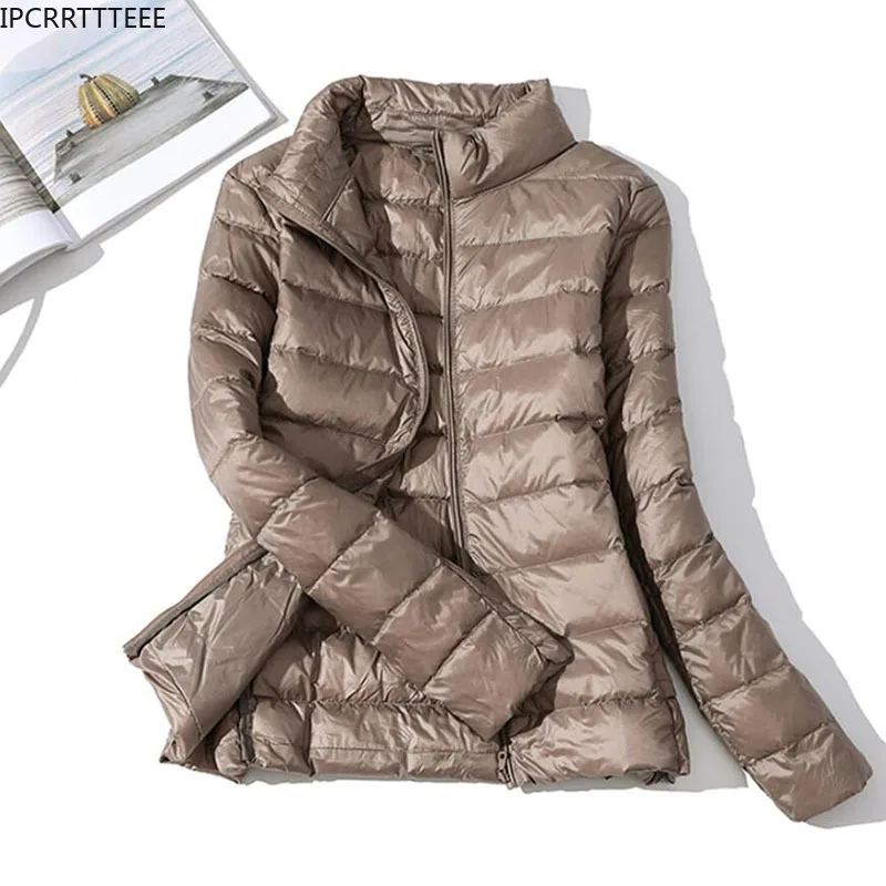 Lightweight Padded Jackets Women's Jackets Spring 2021 Hooded Ultralight Quilted Coat for Warm Winter Down Coats Light Puffer