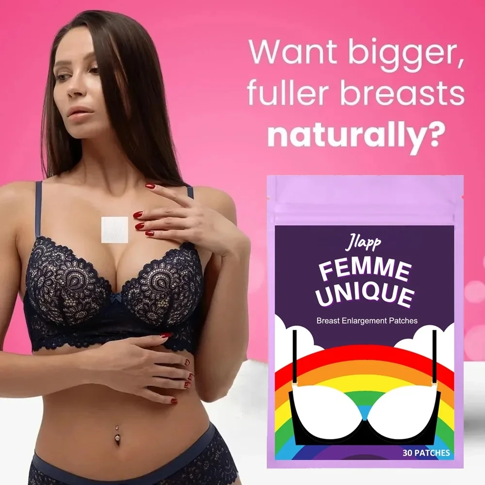 Women Bust Enlargement Transdermal Patches Natural Formula for Fuller & Perkier Looking Breasts 30 Patches