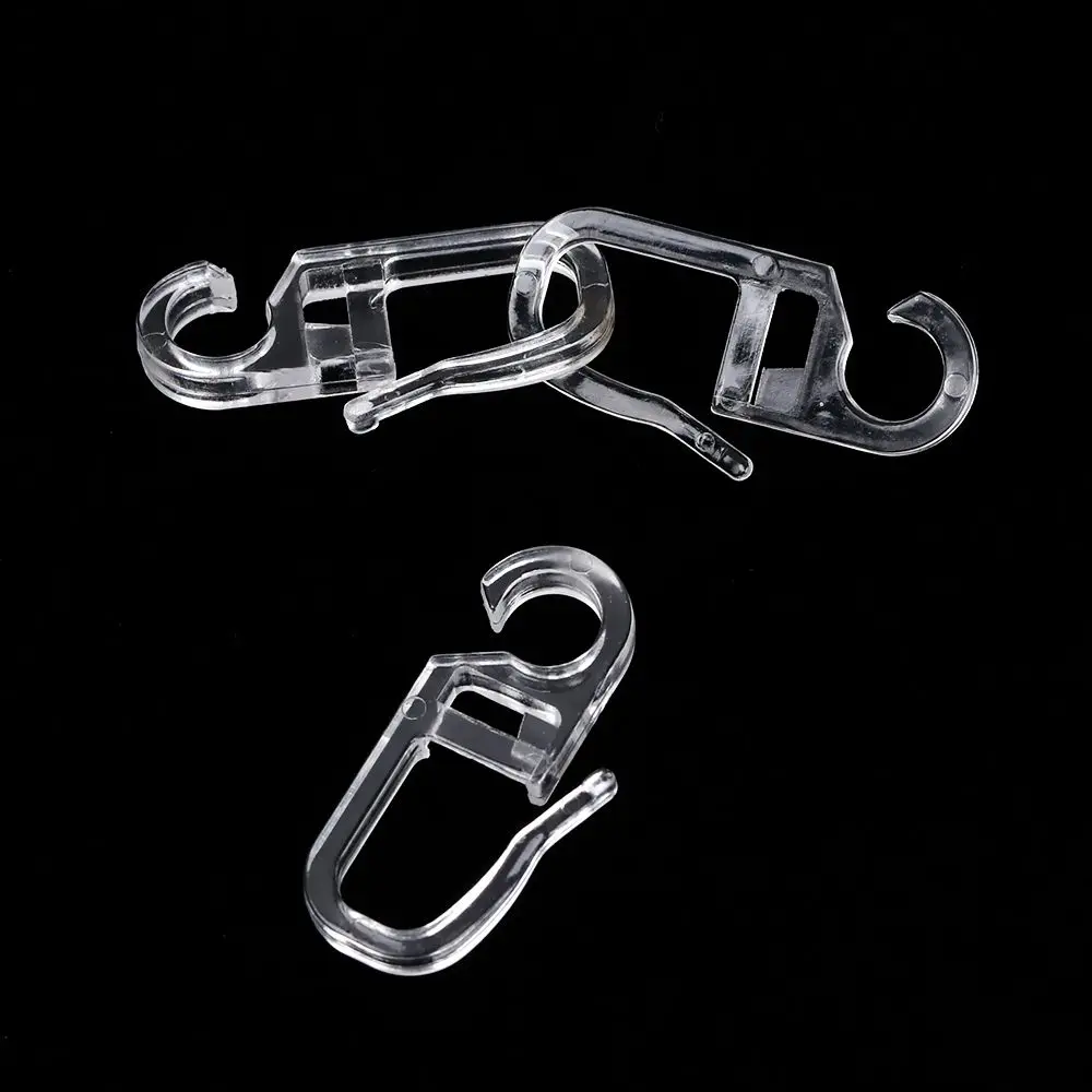 Plastic Home Decor Curtains Fixing Durable Sliding Hook Curtain Hooks Curtains Accessories Wall Ring