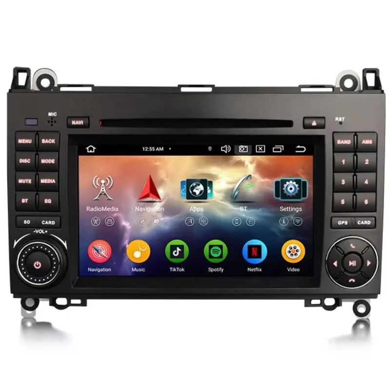 ES6772B Android 13.0 Car Stereo DVD GPS Navi CarPlay Auto Radio for Mercedes-Benz A/B Class Sprinter Viano Vito
