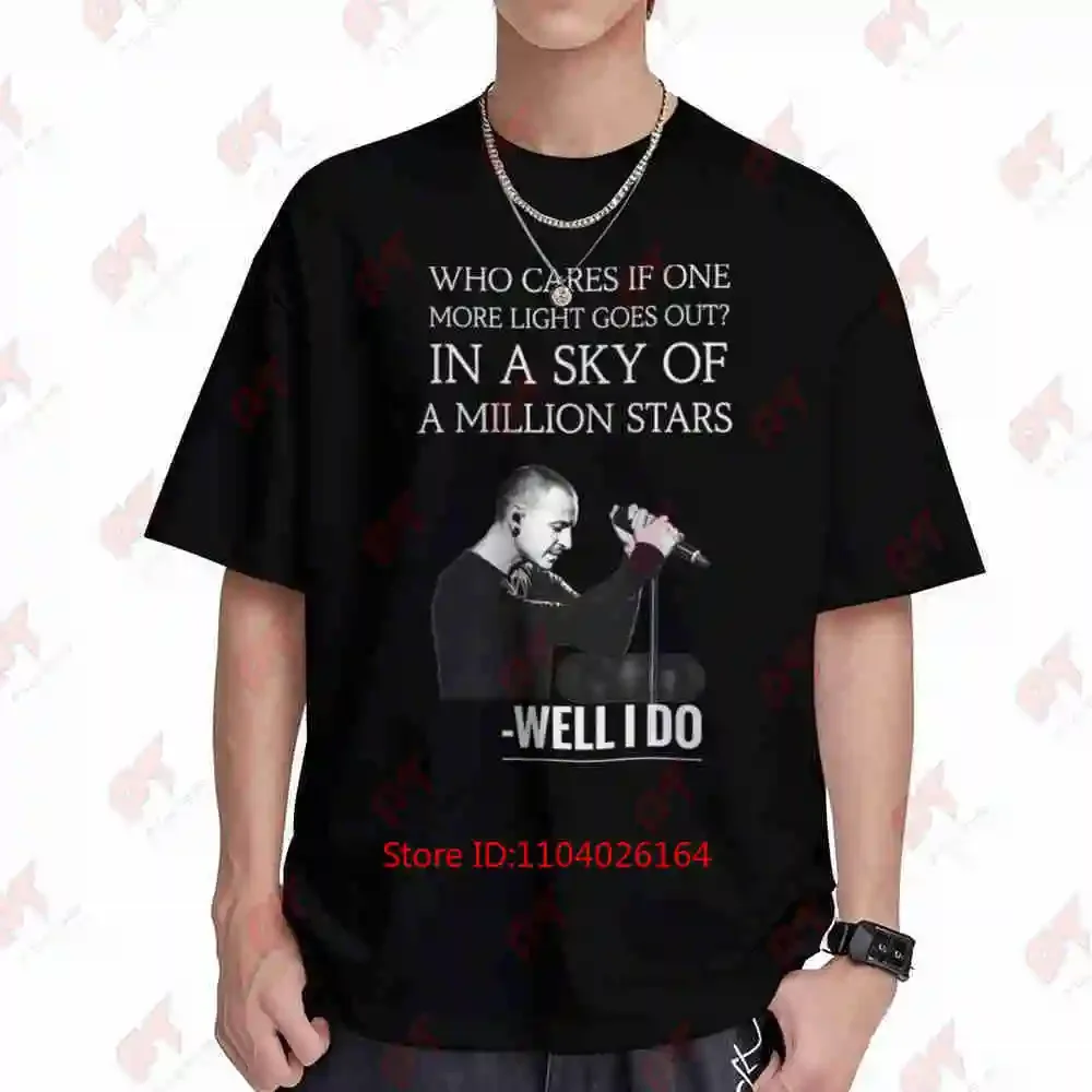 More Light Starry Sky Lyrics Short Sleeve Tee 100% Cotton T-Shirt