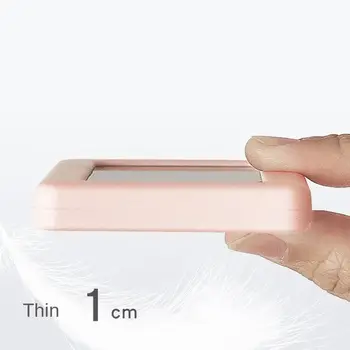 Mini digitální hodiny s displejem teploty a vlhkosti, přenosné stolní hodiny s LED diodami, tenký malý budík 8 nejlepší prodej miniaturní digitální hodiny - №6