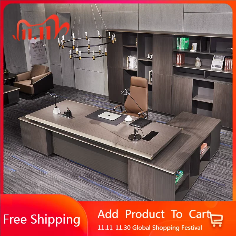 

Органайзер, элитный офисный стол, светильник, роскошные ящики, минималистичный офисный стол, современная комбинация, мебель для стола Escritorio