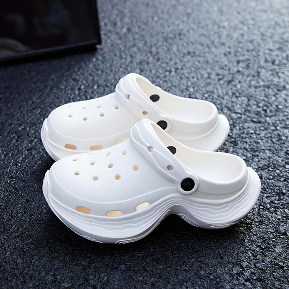 

ZHIDA Fashion Chunky Platform Sandals Summer Garden Shoes for Women Thick Sole 7CM Clogs EVA Outdoor Non Slip Beach Slippers