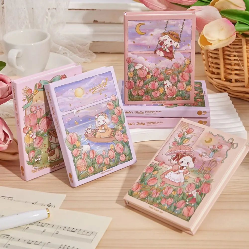 Notebook A7 Beautiful Pockets Mini Portable Notepad Business Stationery Blank Page Memo Diary Planner Scrapbooking