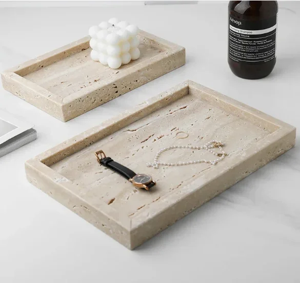 Natural Cave Stone Bathroom Supplies Jewelry Storage Tray Bathroom Accessories Hotel Decoration Living Room Key Storage Rack