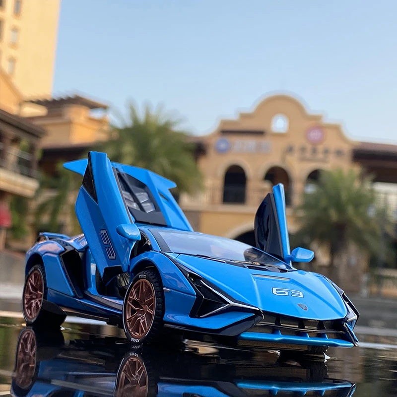 1/32 SIAN Alloy Sports Car Model Diecast & Toy Metal Vehicles Car Model Collection Sound and Light Simulation Toy Gift