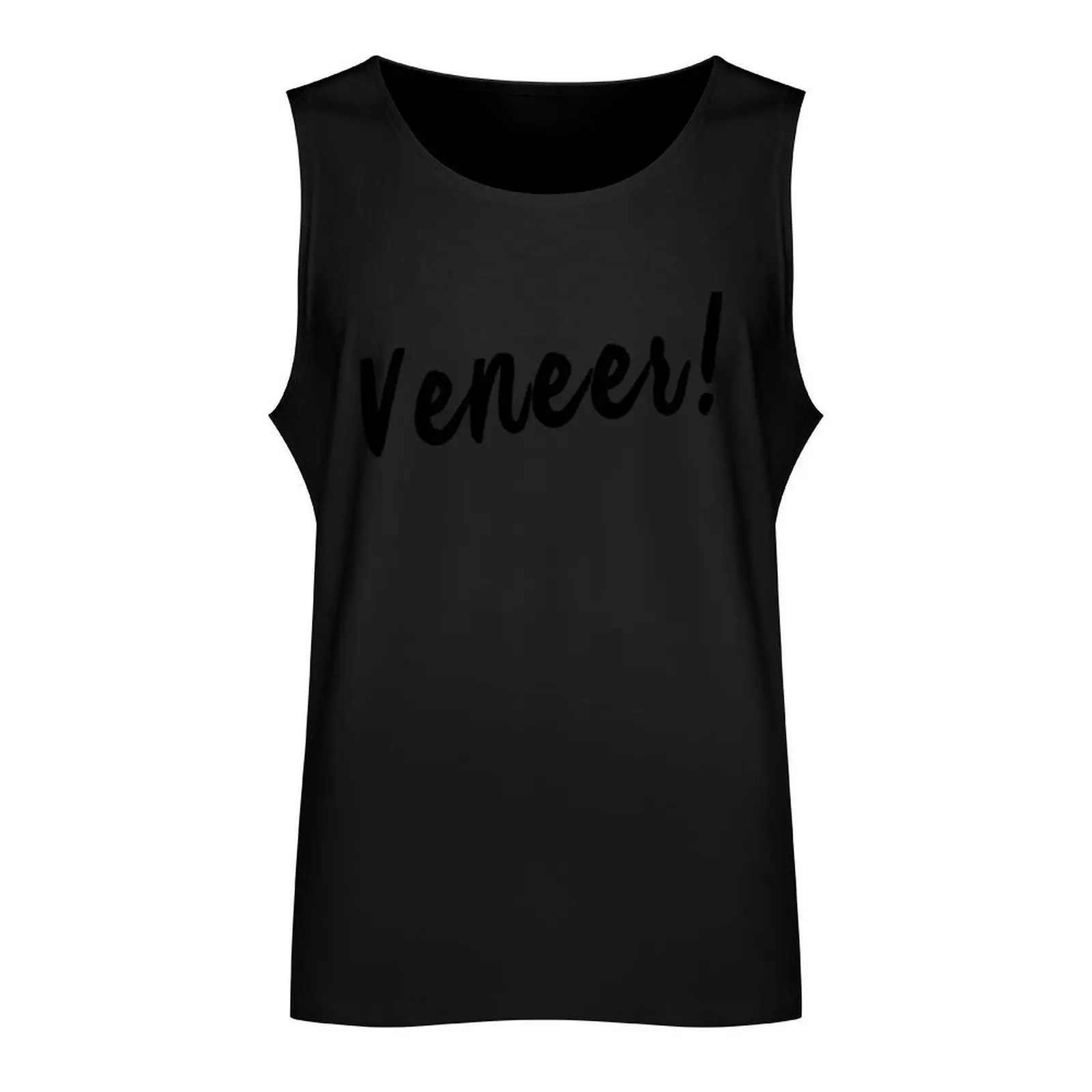 veneer! Tank Top Men's clothing brands Men's summer vest gym men sleeveless