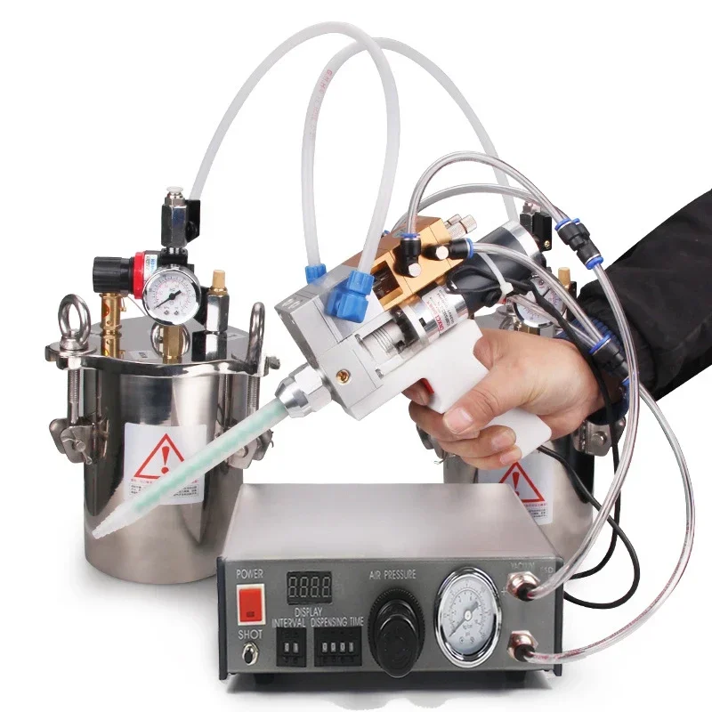 Automatic AB liquid glue dispensing machine with epoxy resin  two-component glue