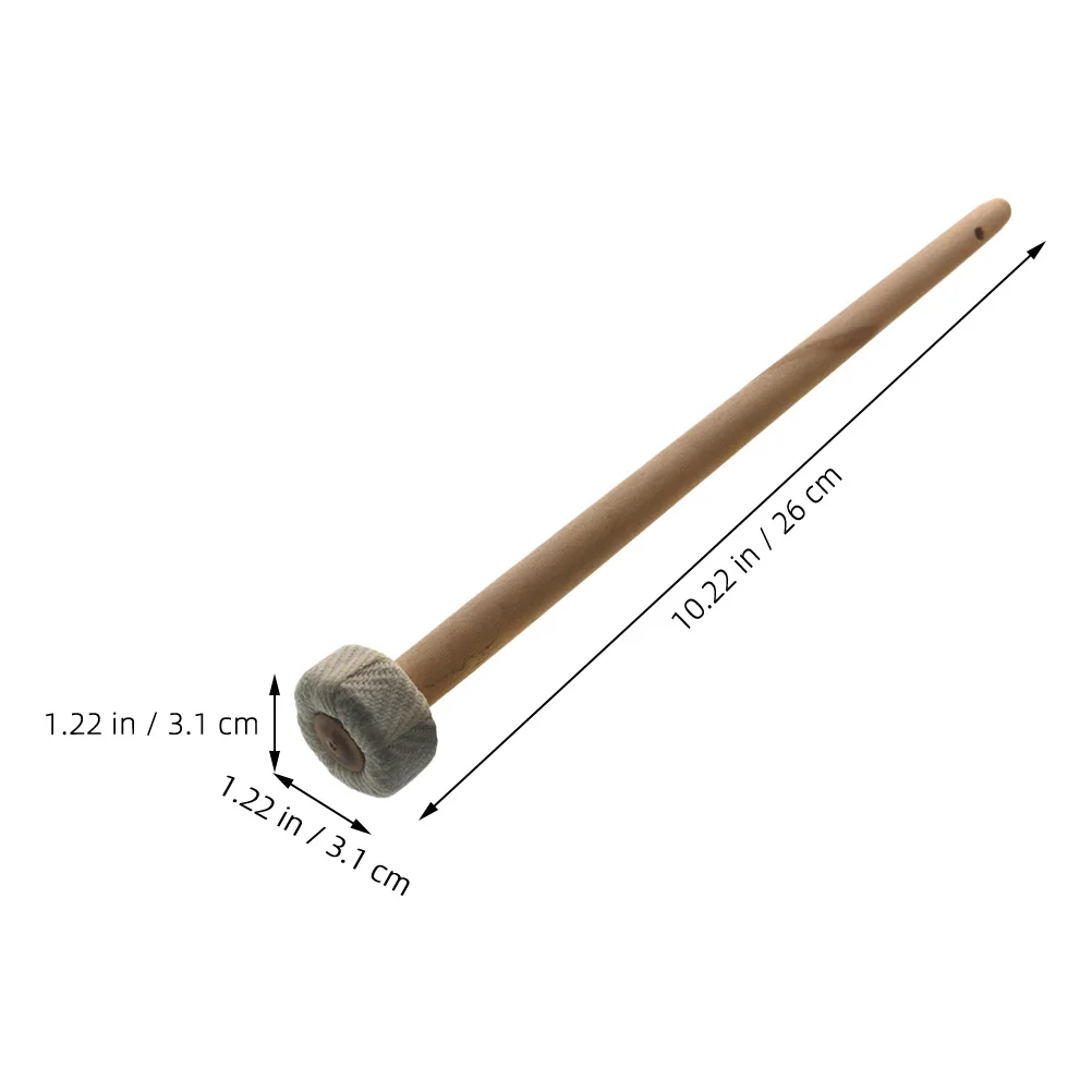 

6Pcs Small Mallet for Gong Percussion Instrument Wooden Handle Cotton Linen Head Traditional Chinese Drum Stick for Beginners