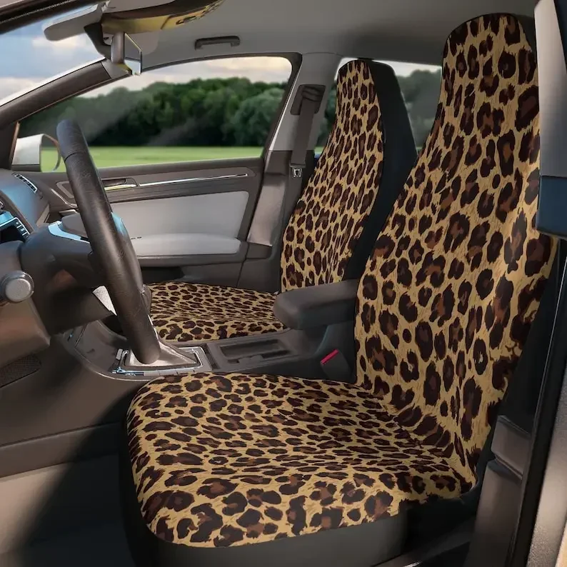 Leopard Print Car Seat Covers Car Seat Covers Upholstery Accessories Protection Durable Car Seat Covers