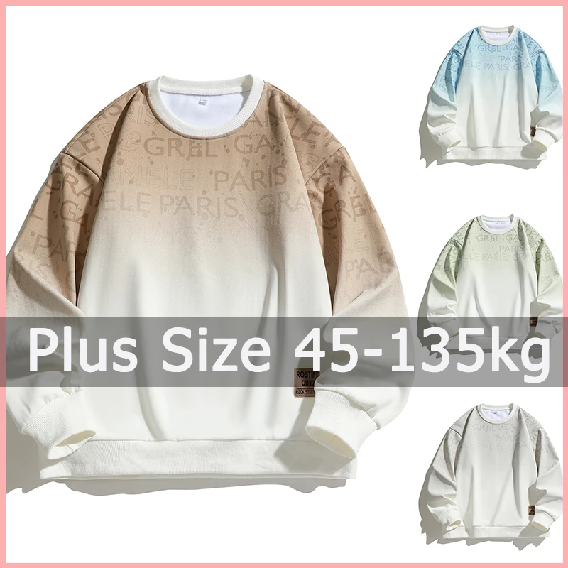 Plus Size Women Sweatshirt 45-135kg 6XL 7XL 8XL Long Sleeve Pullovers T-shirt Plus Size Women Clothing Sudaderas Mujer Feminino