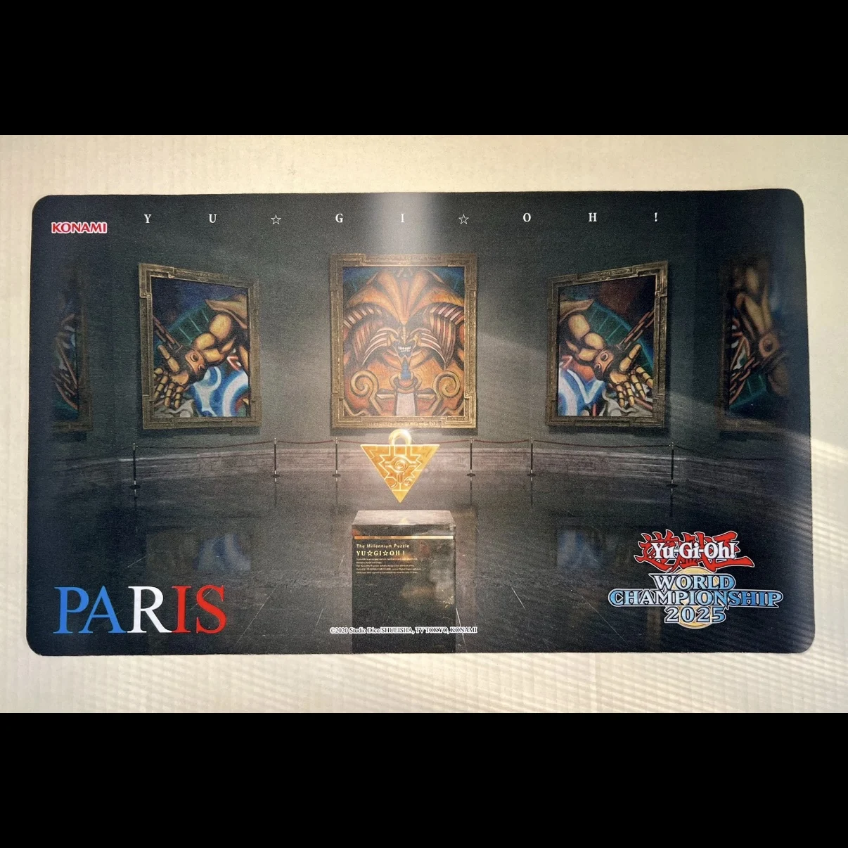 600x350mm Yu-Gi-Oh! Tapete de Juego de Cartas Coleccionables OCG French World Exodia DIY de 2 mm sin Bordes, Tapete de Goma para Juegos de Mesa de la Serie Mundial