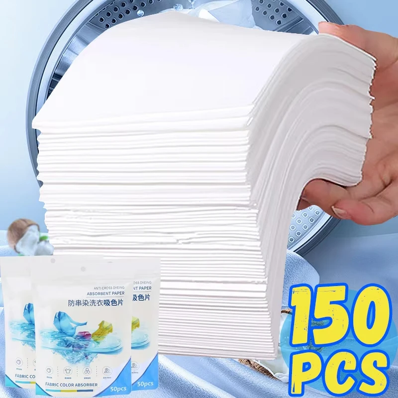 Laundry Tablets Laundry Paper Anti-Staining Clothes Sheets Anti-String Mixing Color Absorption Washing Household Merchandises