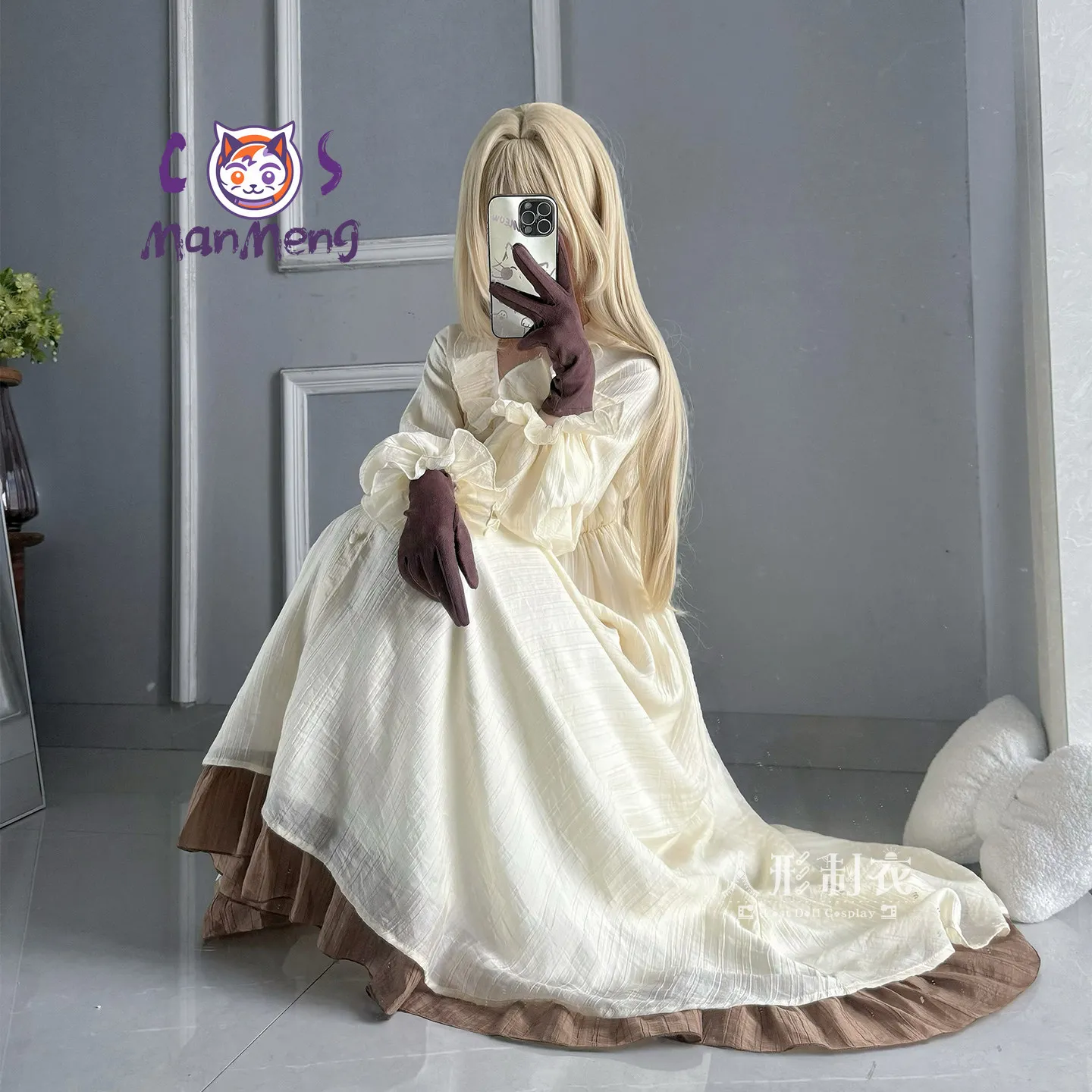 Violet Evergarden Neues Nachthemd Cosplay Kostüm Anime Violet Evergarden Damen Rollenspiel Süße Alltags-Pyjamas Handschuhe Kleid