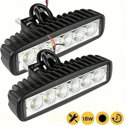 1pc Car LED Light Super Bright Light Black Cover Waterproof DRL Without Battery For Automobile Off-road SUV Truck