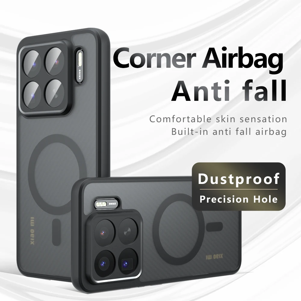 

Магнитный чехол для телефона HARUINO для Xiaomi Mi 15 Ultra, противоударный чехол для телефона с подушкой безопасности, ТПУ + акриловый защитный чехол Xiaomi Mi 14 PRO