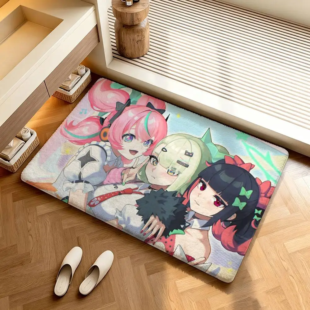 A-Angels of Delusion  Shower Room Absorbent Small Floor Mat Soft Comfortable Decorative Foot Mat