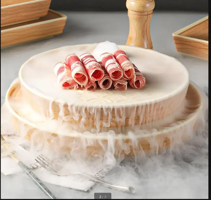 

Пластиковый поднос для сухого льда, ресторанная посуда, обеденная тарелка с имитацией древесины, поднос для чая, тарелка для сашими, сервировочные тарелки, тарелки для суши