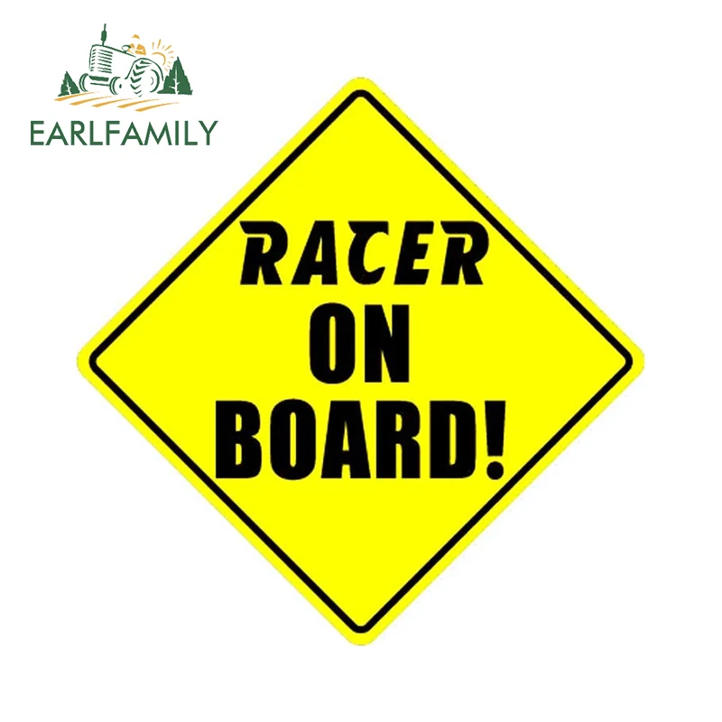 EARLFAMILY 13cm x 13cm VIKING ON BOARD Car Sticker Vinyl Baby In Car Decal Keep Safe Distance Sign Waterproof Car Accessories