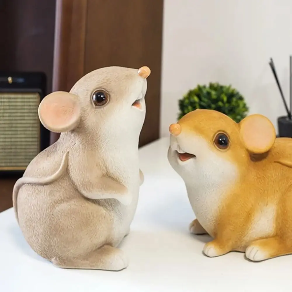 Jaar van de Rat Muis Spaarpot Geldbank Cartoon Dier Sculptuur Muntbesparende Doos Rubber Kinderen Geschenkbesparende Doos Kinderspeelgoed