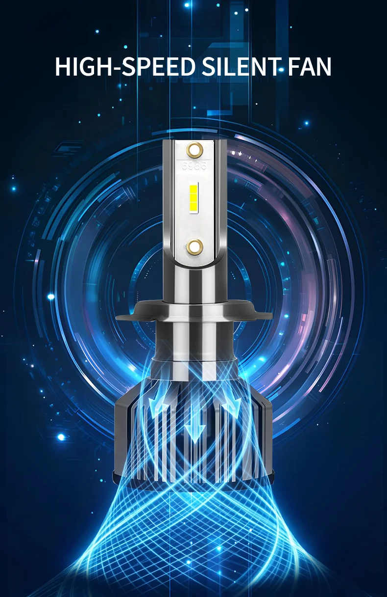 Infitary H7 LED Car Headlight Bulb H4 Fog Light H1 H3 H11 880 H13 HB3 HB4 9005 9006 5202 2504 High Low Beam 9004 9007