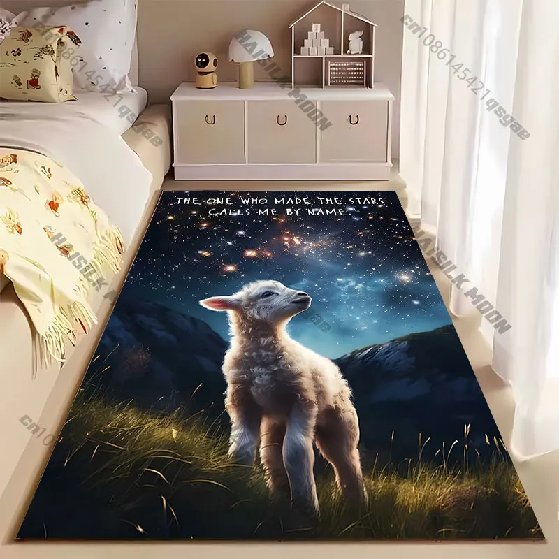 Divine connection individuality and wonder carpet Yoga living room room decor children's crawling mat doormat area rug
