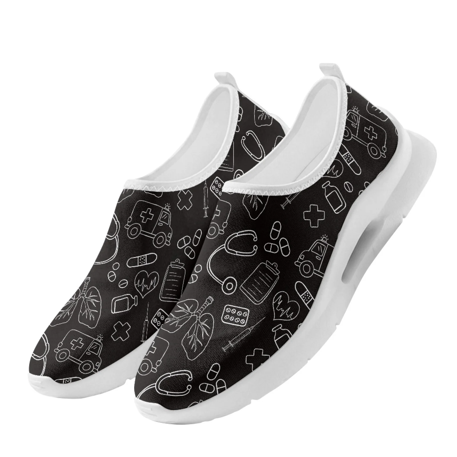 XIXIRIMIDO Women Slip-on Wide-toed Shoe Nurse Shoes Men's Sneakers and Casual Shoes Zapatillas de Mujer Soft Sport Healthcare view 5