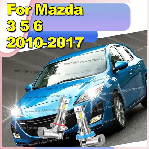 2/4Pcs 6000K Led Lights Canbus Headlight 30000LM Plug and Play Lamp For Mazda 3 5 6 2010 2011 2012 2013 2014 2015 2016 2017