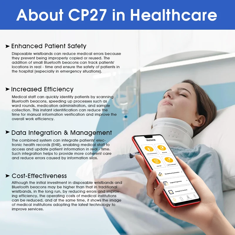 DX-CP30 BLE 5.1 IP67 Waterproof Disposable Wearing on wrist Ibeacon Indoor Assert Tracking Eddystone Bluetooth location Beacon