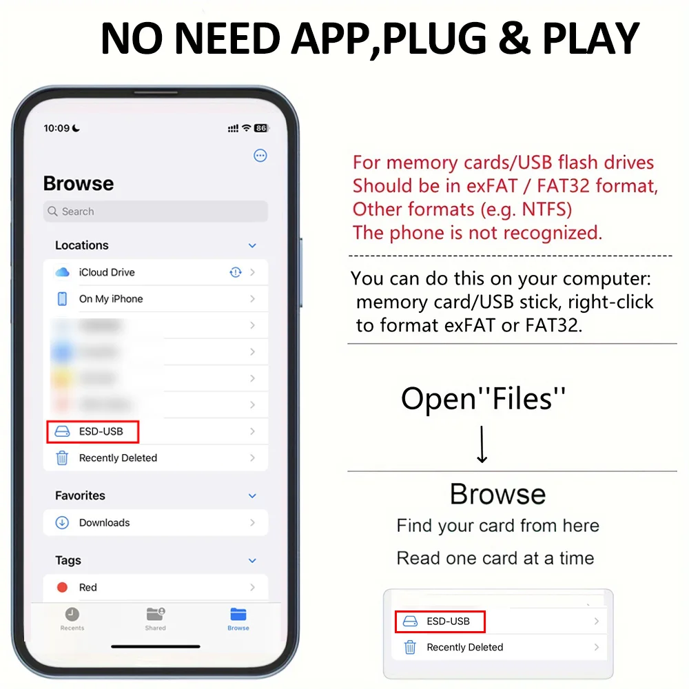 Byscoon USB 3.0 OTG كابل محول آيفون 14 13 12 11 برو ماكس Xs XR 7 8 زائد البرق إلى كاميرا USB محول كابل محول