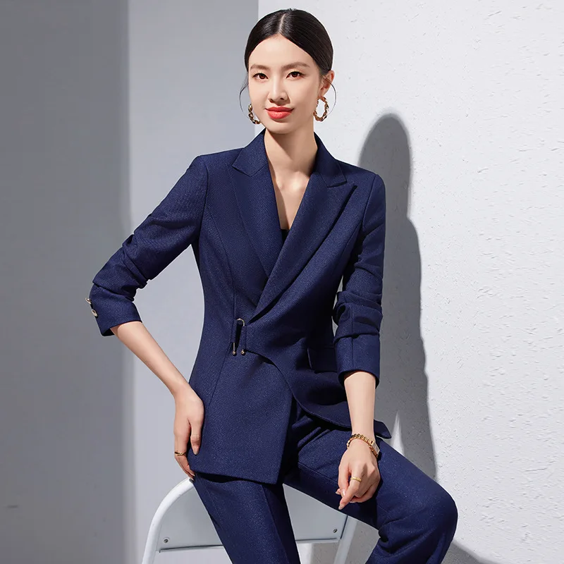 High-End Suit Women's Spring and Autumn Manager President Work Clothes Business Wear Temperament Goddess Style Formal Suit Jacke