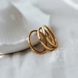 Multifacted Rhomboid Mirror Stainless Steel Stacker Rings For Women Grils Waterproof Band Ring Fashion Jewelry Gift