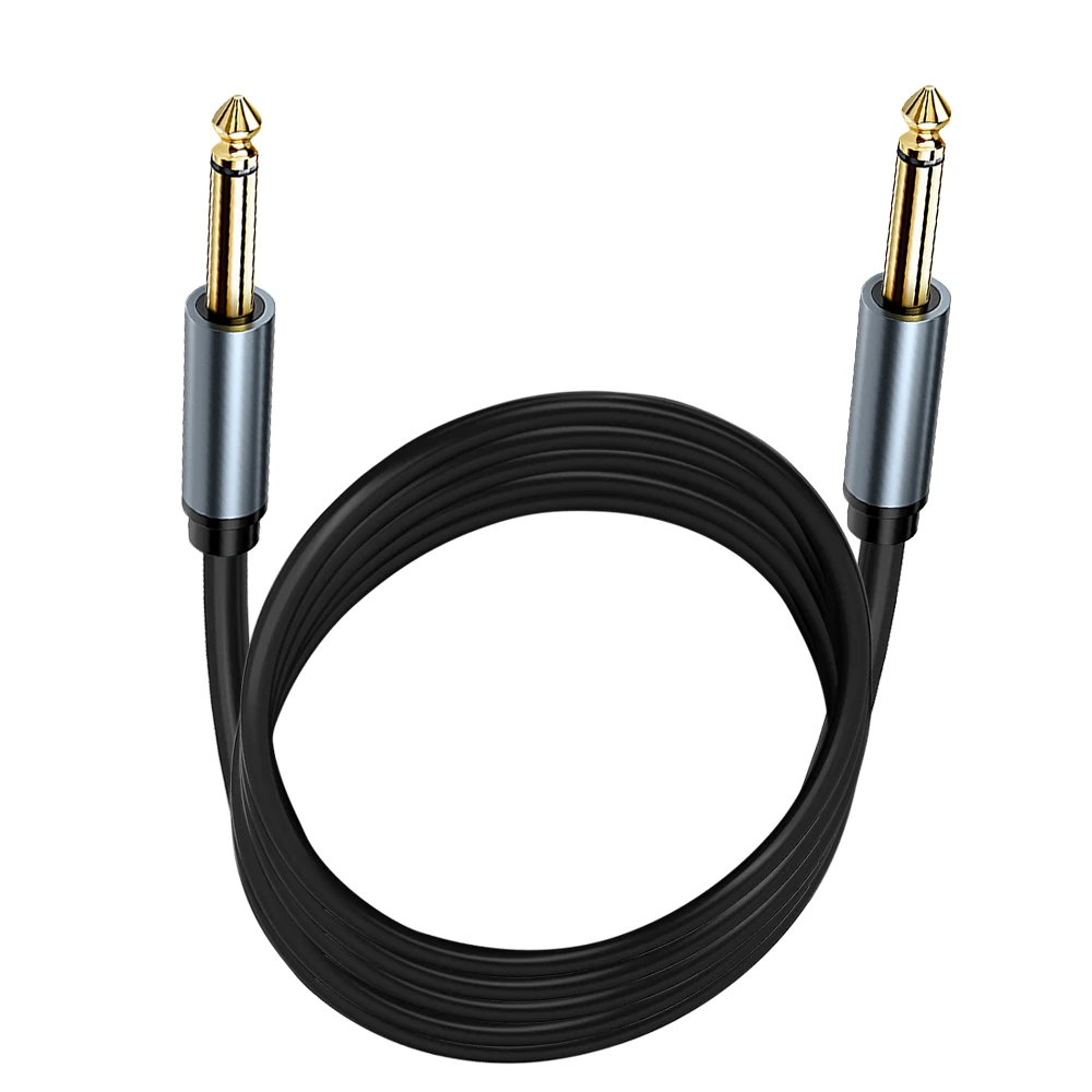 

6.35mm Instrument Cable Premium 6.35mm Mono Jack 1/4" TS Cable Guitar Patch Cords Male to Male (6Ft/2M)