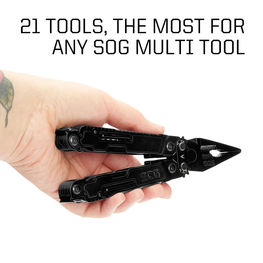 SOG 21 Tools PowerAccess Deluxe Tactical Multi-Tool Folding Pliers Pocket Knife Multitool EDC Outdoor Camping Survival Equipment