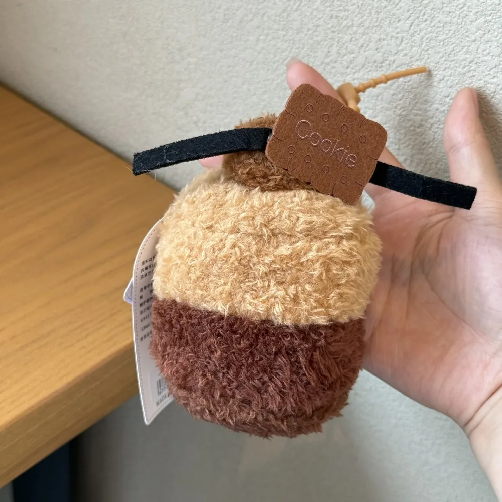 Afternoon Tea Series Cake Dessert Pendant Stuffed Cookie Cupcake Sandwich Cheese Bag Charm 12CM Dessert Keychain