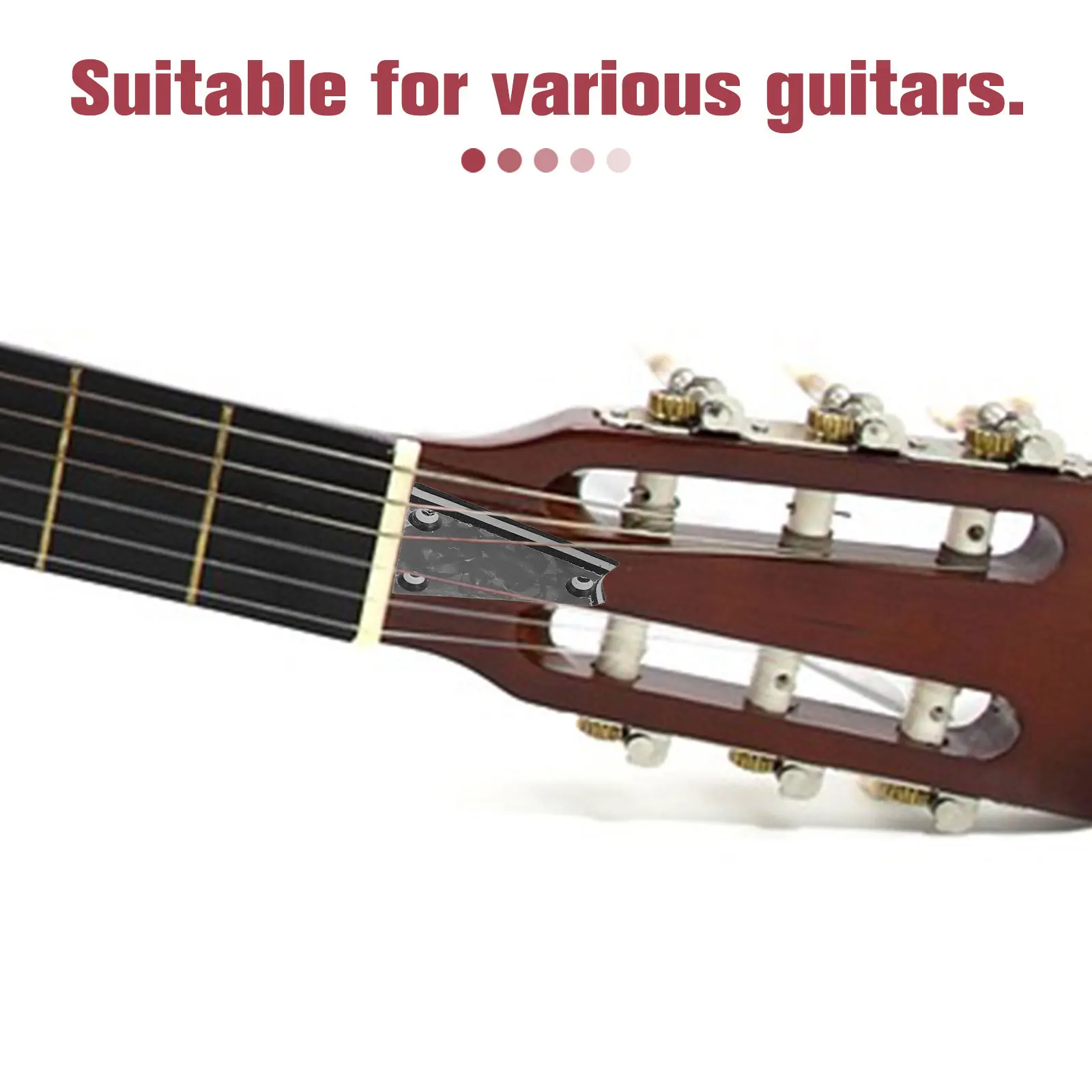 

Triangle Truss Rod Cover 3 Hole Black Plastic Guitar Neck Plate For Electric Bass Guitars Replacement Parts