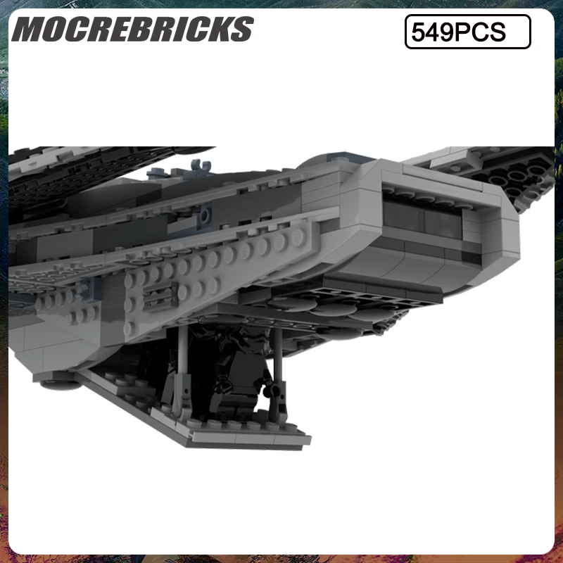 Space Series Wars Reaper Warfare Mannable Transport Spacefighter MOC Assemble Building Block Model Children's Toys Gifts