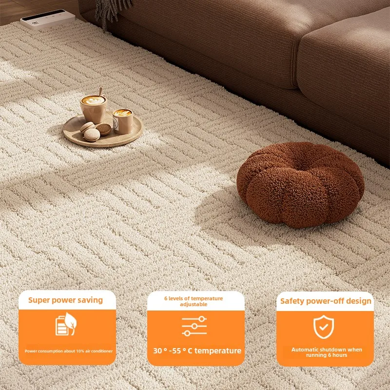 Graphene heating carpet living room safety waterproof bedroom floor intelligent electric heating floor mat