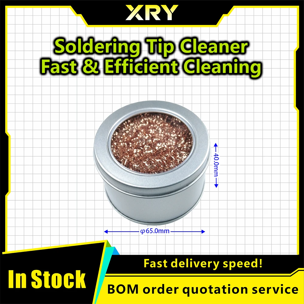 Cleaning Ball Desoldering Soldering Iron Mesh Filter Cleaning Nozzle Tip Copper Wire Cleaner Ball Metal Dross Box Clean Ball