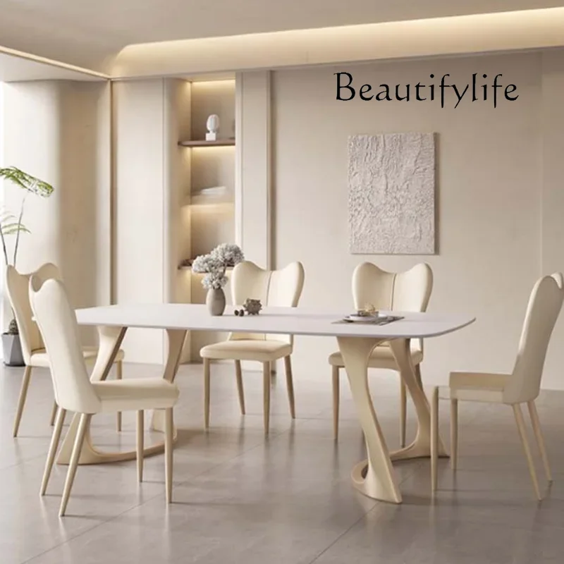 

S Replica Modern Dining Table Luxury Designer White Kitchen Dining Table Set Living Room Center Muebles Entrance Hall